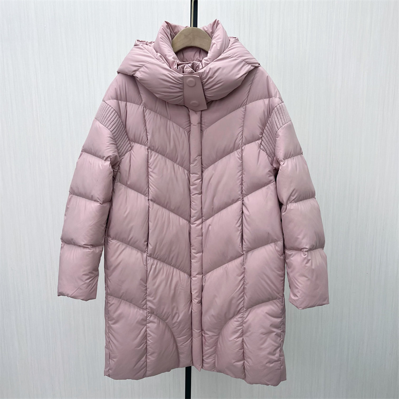 良月●2025冬季新品 羽绒服女时尚长款宽松加厚保暖鸭绒外套1306