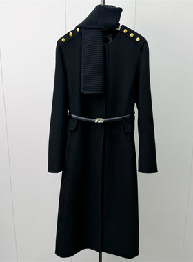 KA●2026冬季新品 双面呢大衣女长款气质宽松绵羊毛呢子外套6551