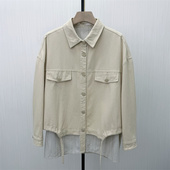 2026春季 新品 牛仔外套女时尚 休闲通勤宽松百搭工装 夹克3030