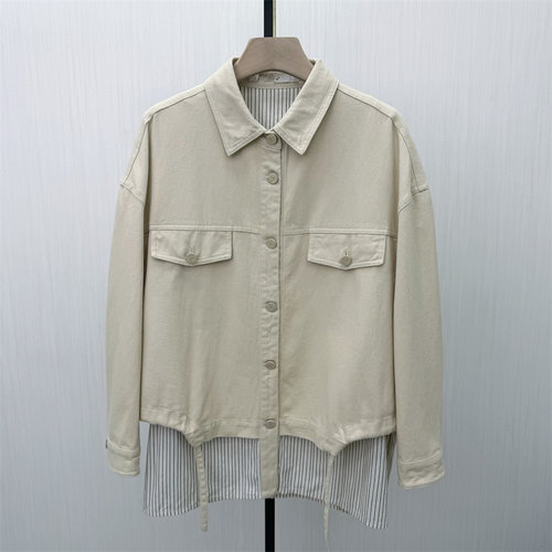 C●2026春季新品 牛仔外套女时尚休闲通勤宽松百搭工装夹克3030