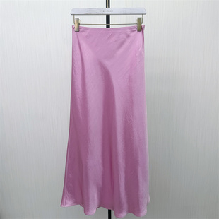 恩 新品 醋纤半身裙女高腰显瘦长款 气质垂感a字裙913 2026夏季
