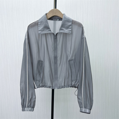 迪●2025夏季新品 防晒衣女透气空调服开衫轻薄休闲短款外套1252