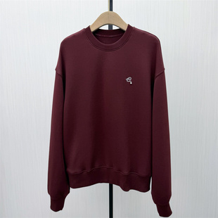 圆领套头卫衣女休闲宽松百搭慵懒风长袖 新品 上衣620 2026春季 恩