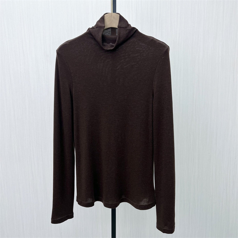 KA●2025冬季新品 高领打底衫女修身显瘦百搭长袖T恤打底上衣2181