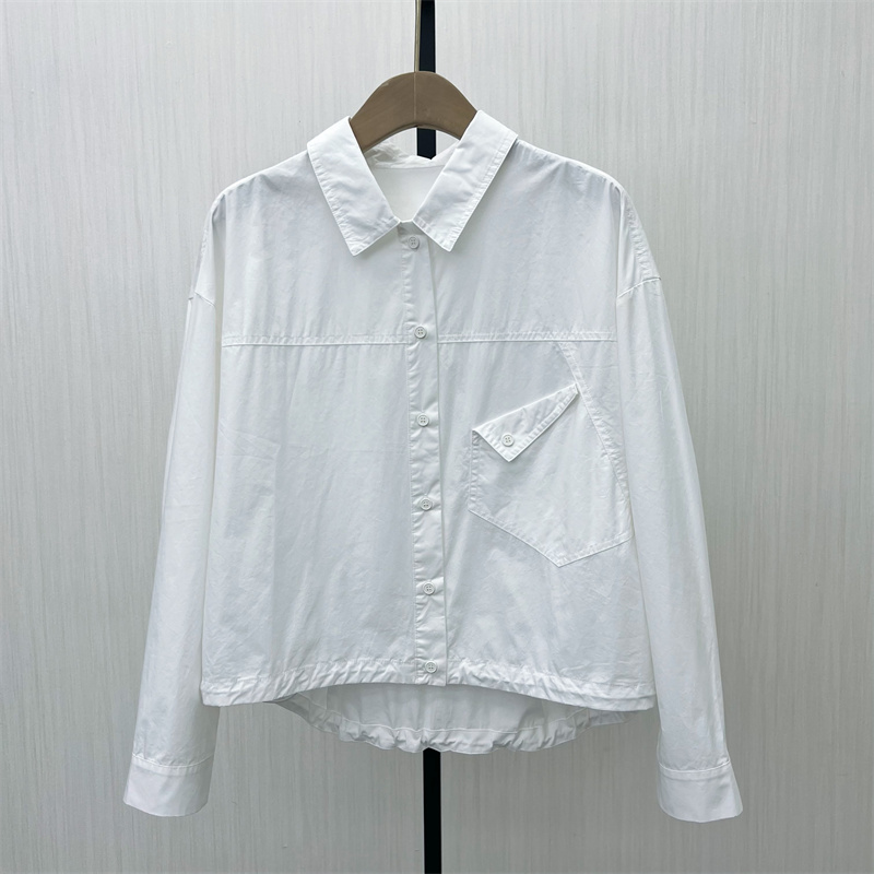 C●2025秋季新品 长袖衬衫女纯色基础宽松百搭打底内搭上衣3230