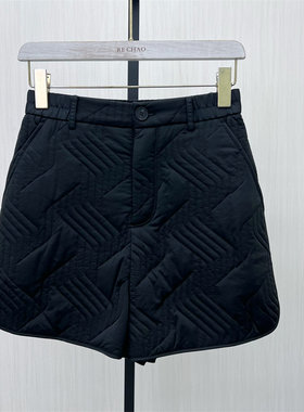 S●2025冬季新品 夹棉短裤女高腰显瘦宽松百搭通勤靴裤阔腿裤200