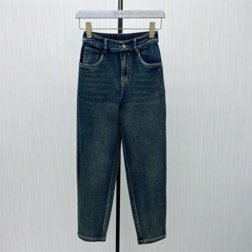 C●2025冬季新品 哈伦牛仔裤女高腰显瘦宽松休闲通勤百搭长裤5101