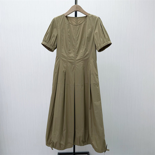 fei●2026夏季新品 短袖连衣裙女气质简约日常百搭显瘦长裙6235