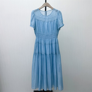 良月●2026夏季新品 法式连衣裙女气质显瘦小清新a字茶歇裙2108