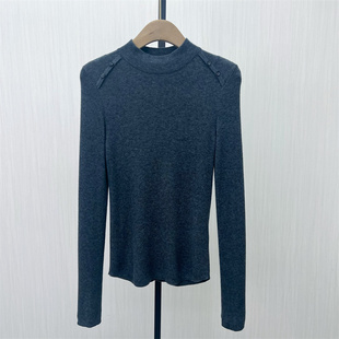 2025冬季 打底显瘦内搭长袖 新品 女修身 上衣2589 针织打底衫