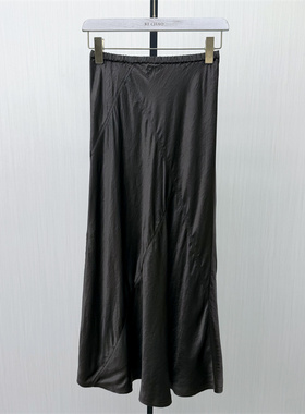 S●2026夏季新品 醋纤半身裙女高腰显瘦长款气质垂感a字裙157