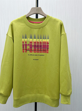 S●2025冬季新品 加绒圆领套头卫衣女休闲宽松慵懒感长袖上衣513