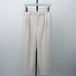 2026春季 长裤 新品 女高腰显瘦宽松休闲烟管裤 606 毛呢哈伦裤 香