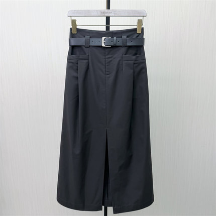 迪●2026春季新品 直筒半身裙女高腰显瘦休闲通勤百搭长裙1807