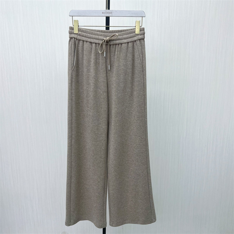 司●2025冬季新品 阔腿裤女松紧腰宽松显瘦休闲通勤直筒长裤1570