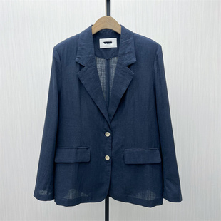 2025秋季 休闲经典 新品 外套女时尚 宽松通勤百搭西服H60 西装 艾