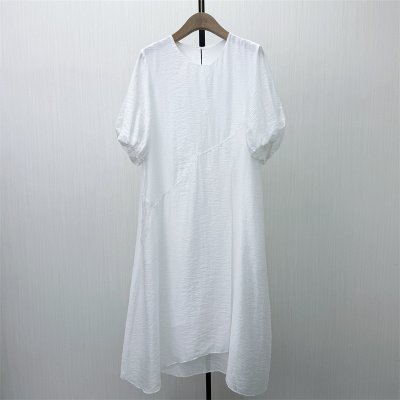 S●2026夏季新品 法式短袖连衣裙女气质简约显瘦小清新长裙562