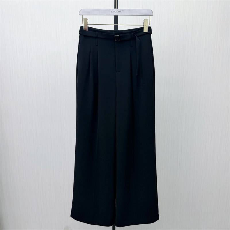 良月●2026春季新品 西装阔腿裤女高腰显瘦宽松直筒通勤长裤8806