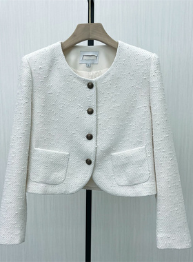 fei●2025秋季新品 西装外套女气质通勤设计感短款西服上衣7292