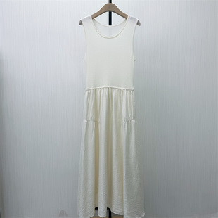 无袖 新品 连衣裙女针织拼接打底显瘦内搭a字长裙290 2026春季 香