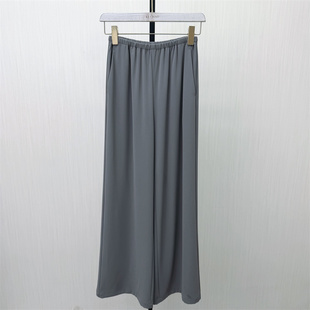 图●2026夏季新品 阔腿裤女松紧腰直筒显瘦垂感拖地休闲长裤5051