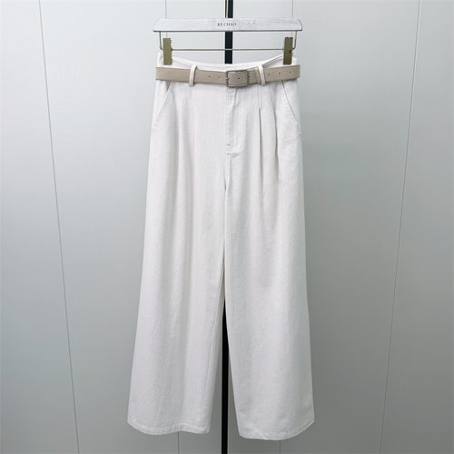 fei●2026秋季新品 阔腿牛仔裤女高腰显瘦宽松百搭休闲长裤7110