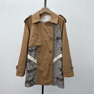 百搭气质小众休闲大衣2599 风衣外套女宽松中长款 艾尔 2025春季