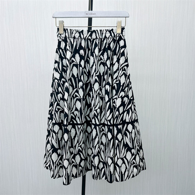 C●2025夏季新品 伞裙半身裙女高腰显瘦长款气质大摆a字裙6081