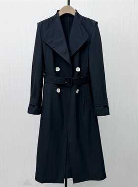 迪●2026春季新品 风衣外套女宽松中长款英伦风休闲通勤大衣1612