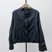 新品 香 2026春季 皮衣外套女宽松休闲通勤百搭松弛感夹克229