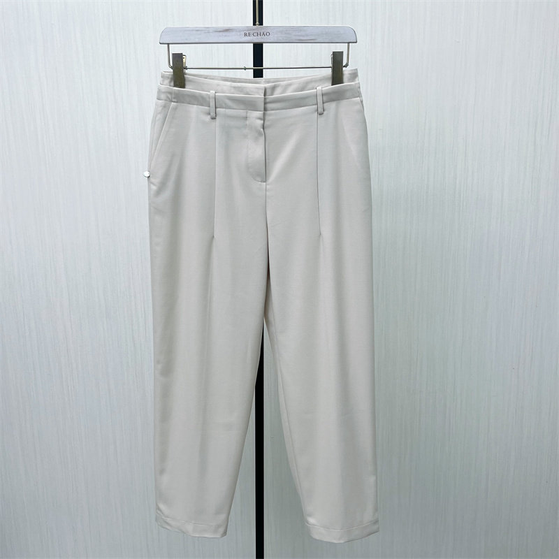 q熠●2026春季新品 西装长裤女高腰显瘦宽松休闲小脚烟管裤5108