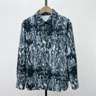 女休闲宽松百搭中长款 司 上衣0100 衬衫 慵懒风长袖 2025冬季 新品