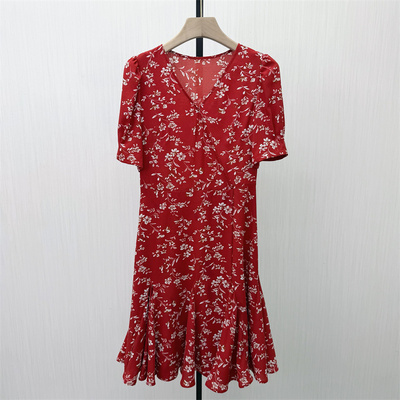 图●2026夏季新品 法式碎花连衣裙女气质显瘦小清新茶歇裙4289