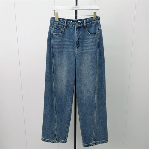 S●2026冬季新品 磨毛哈伦牛仔裤女高腰显瘦宽松休闲老爹裤932