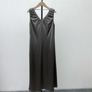 吊带连衣裙女气质通勤简约显瘦无袖 图 法式 新 长裙4003 2025秋季