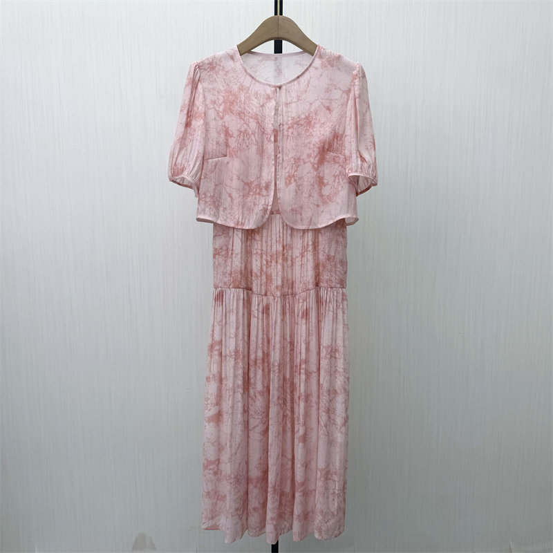 香●2026夏季新品 连衣裙套装女薄款透气开衫吊带裙两件套1456图片