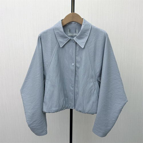 迪●2026春季新品 皮衣外套女宽松休闲通勤小个子短款夹克8811