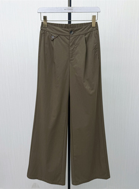 C●2026春季新品 阔腿裤女高腰显瘦休闲宽松百搭直筒长裤5152