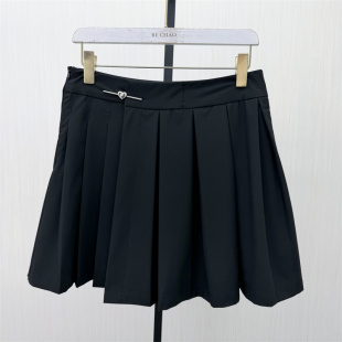 百褶半身裙女高腰显瘦气质百搭小个子短裙407 新品 彩 2026春季