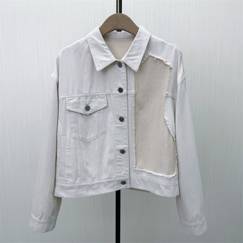 fei●2026春季新品 牛仔外套女时尚休闲通勤宽松百搭短款夹克5185