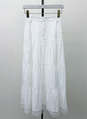 KA●2026夏季新品 蕾丝花边半身裙女清新气质显瘦长裙蛋糕裙8061
