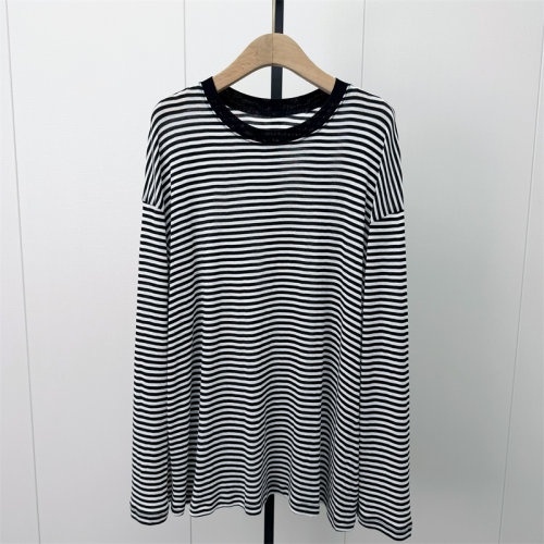 S●2026冬季新品 条纹针织衫女宽松日常百搭松弛感打底上衣671