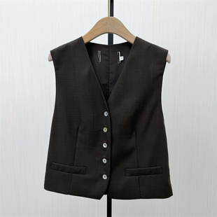 马甲女时尚 西装 新品 外穿通勤百搭休闲坎肩上衣118 2026夏季