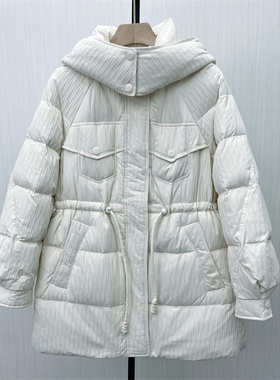 良月●2025冬季新 羽绒服女中长款时尚宽松加厚百搭保暖外套8131