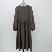 2025秋季 新品 法式 片 连衣裙女气质显瘦小清新长袖 a字茶歇裙2095