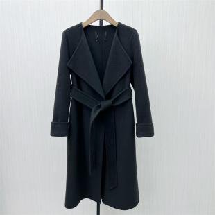 双面呢大衣女长款 新品 气质宽松绵羊毛呢子外套6831 2025冬季