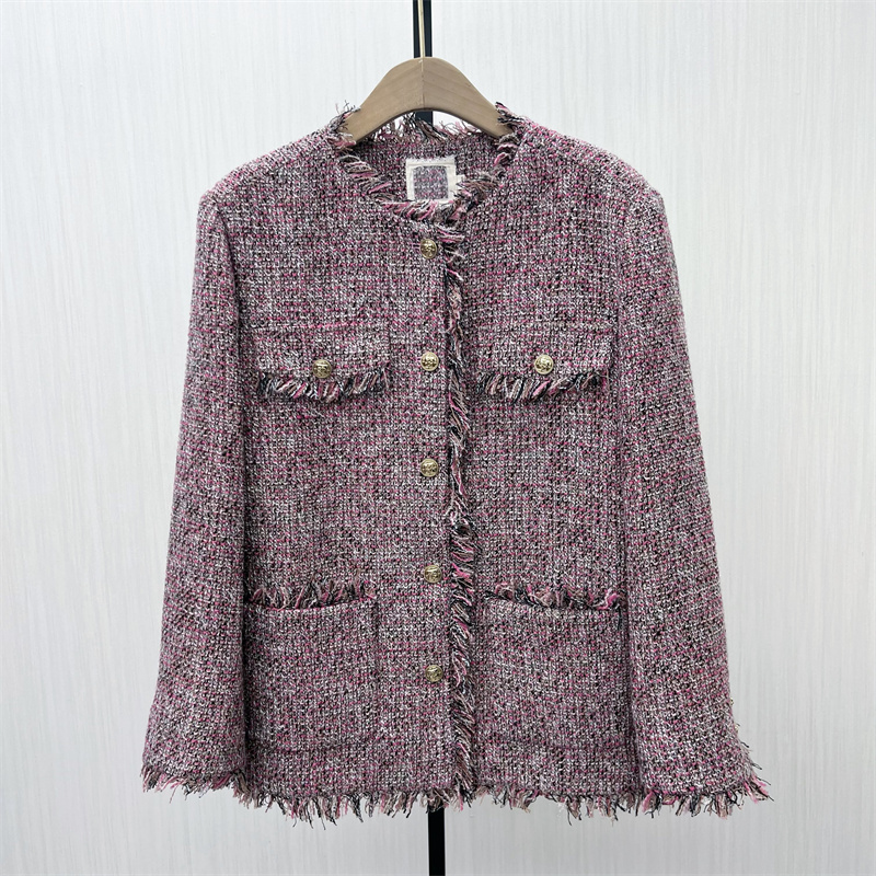 芭●2025秋季新品 小香风西装外套女气质通勤粗花呢西服夹克5960