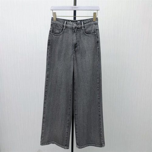 恩●2026夏季新品 阔腿牛仔裤女高腰显瘦宽松直筒百搭休闲长裤705