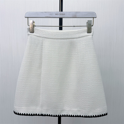 檬●2026春季新品 粗花呢半身裙女高腰显瘦气质包臀裙a字短裙1029