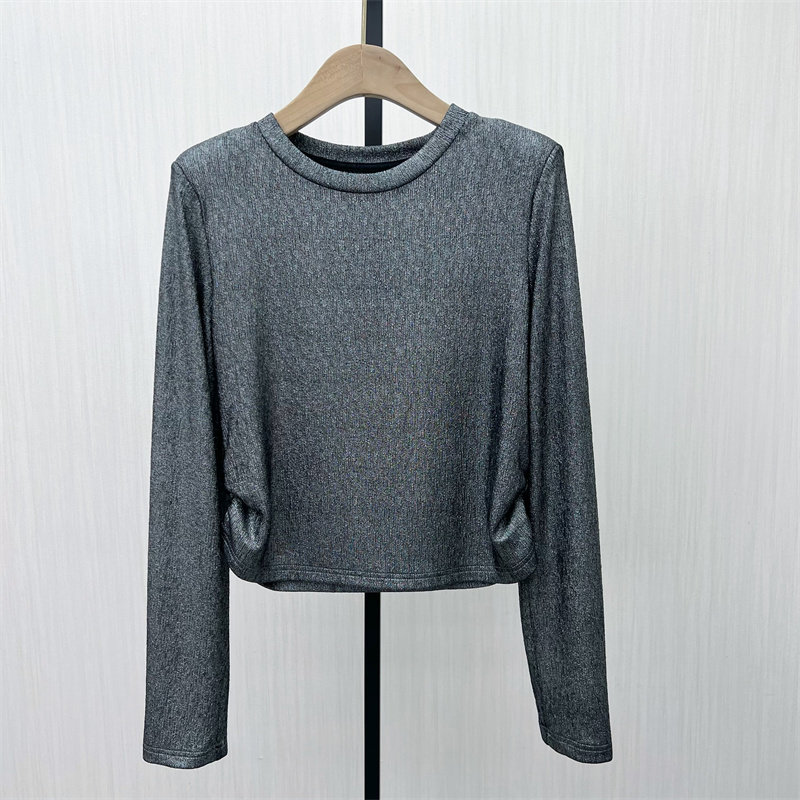 图●2025冬季新品 纯色打底衫女修身显瘦简约内搭长袖T恤上衣1079